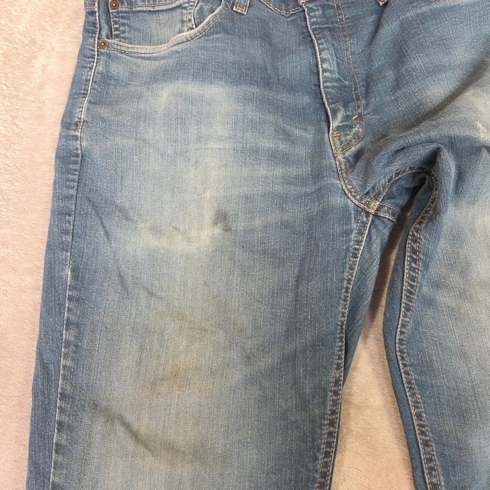 Levis 541 Athletic Taper Mens Jeans 36x30 Blue Denim PC9-18181-0017 Distressed